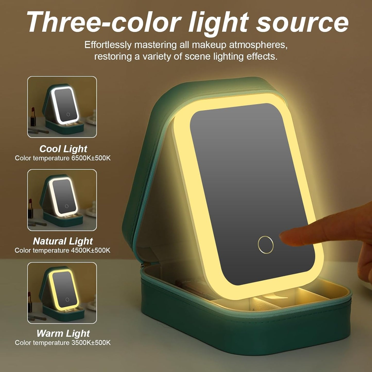 Travel LED Cosmetic Organizer